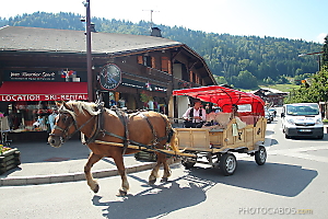 tour de Morzine en traineau