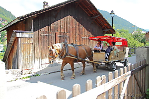 tour de Morzine en traineau